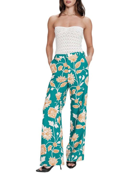 Grace & Mila Damen Leinenhose Grün Grace & Mila Damen Leinenhose Grün