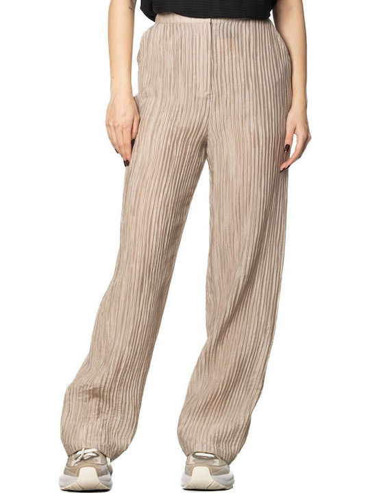 Damen Stoffhose Beige