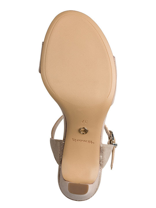 Fabric Sandals Gold