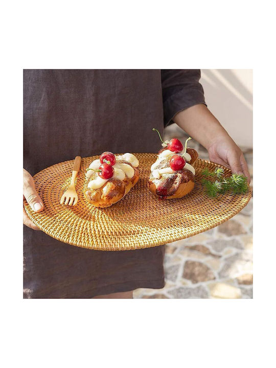 Polihome Round Rattan Placemats 36cm