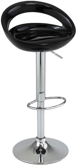 Bar Plastic Black Stools 2 Pieces 43x31x67cm