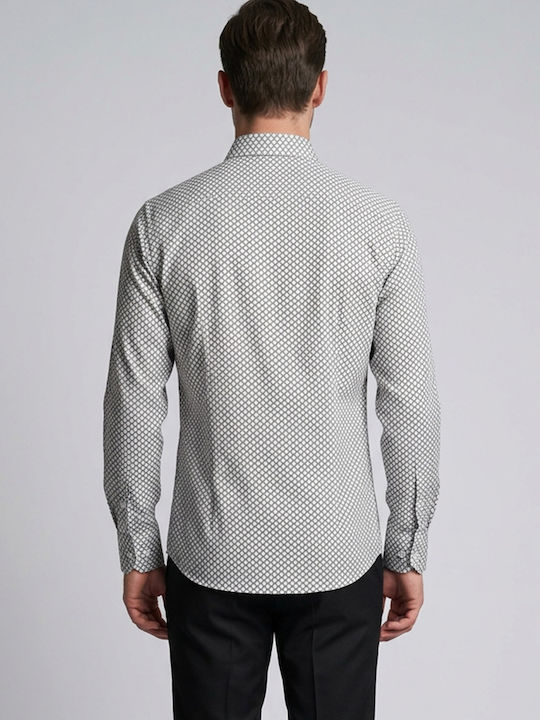 Long Sleeve Cotton Shirt in Regular Fit White