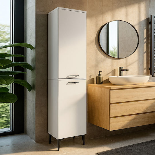 Megapap GP042-0389 1 Badezimmer-Säule Boden M45xB40xH180cm Weiß