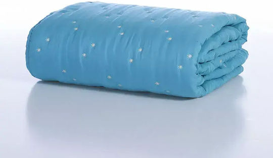 Nef-Nef Homeware Cuvertură Pat Semidublă Albastru Petrol 180x240cm