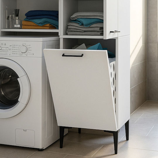 Megapap GP042-0389 1 Badezimmer-Säule Boden M45xB40xH180cm Weiß