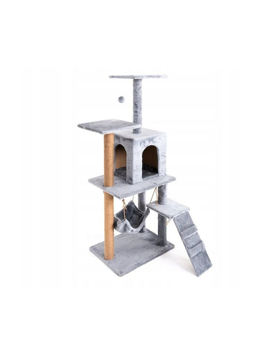 Stâlp Pentru Zgâriere Scândură Gri 65x68x124cm