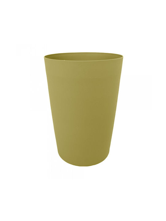 Limpio Trash Bin Limpio B-235y 8 Liters Round Plastic Yellow Multicolor