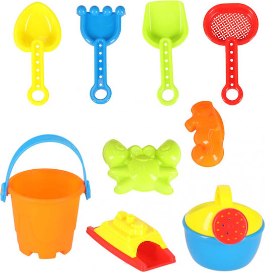 ikonka Sandbox Playground Toy with Multicolour Slide for Ages 3+