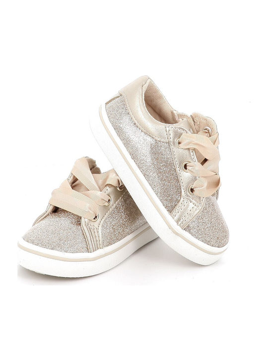 Casual Kids Sneakers Gold