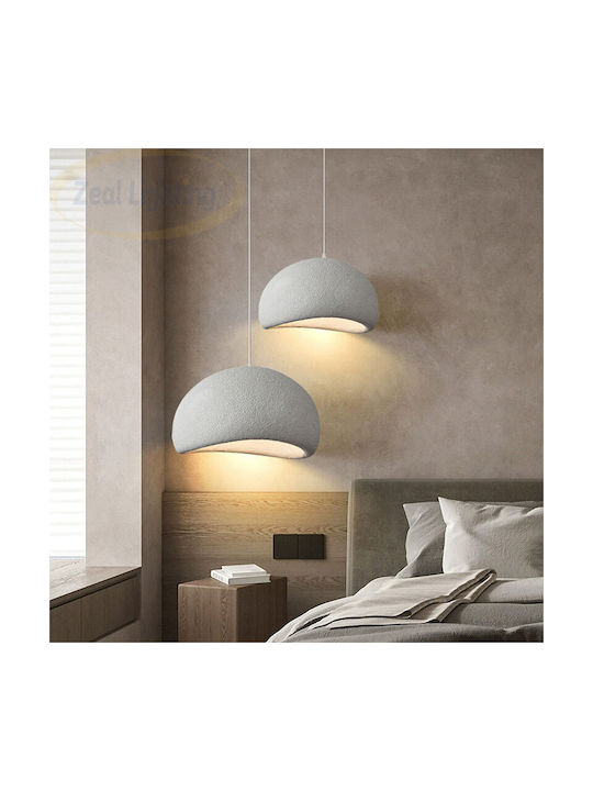 Home Lighting Pendant Ceiling Light White with E27 Socket 40x40cm