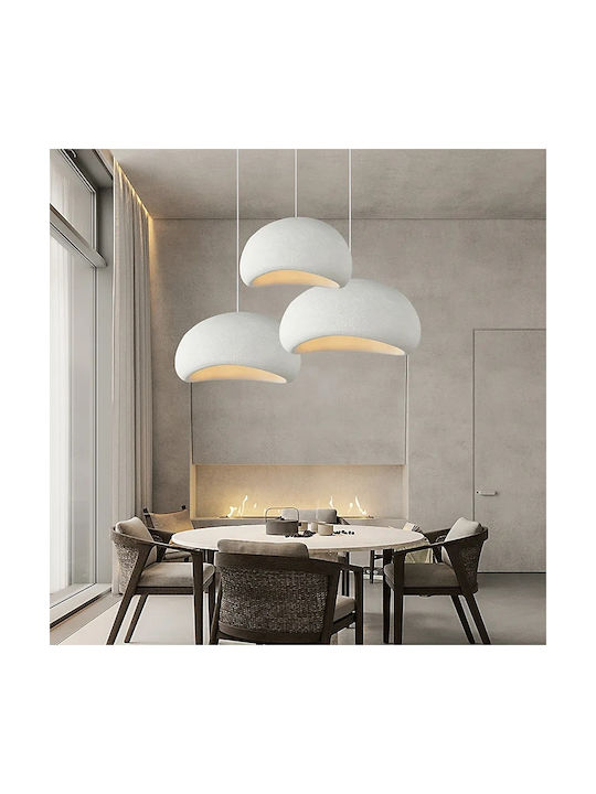Home Lighting Pendant Ceiling Light White with E27 Socket 40x40cm