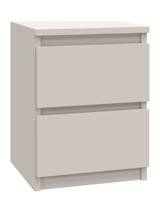 Wooden Beige Bedside Table 30x30x40cm