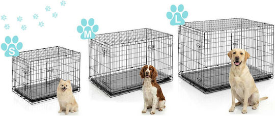 Pethaus Wire Dog Cage Small Gray 75x45x54cm