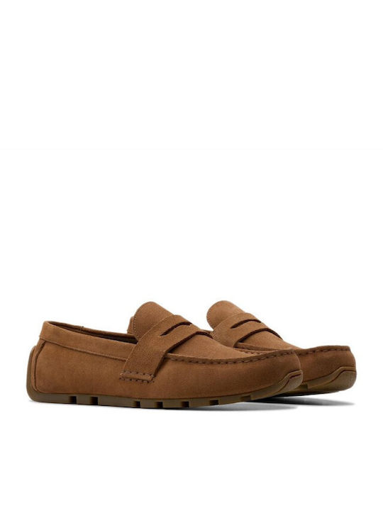 Bar Suede Ανδρικά Μοκασίνια σε Ταμπά Χρώμα