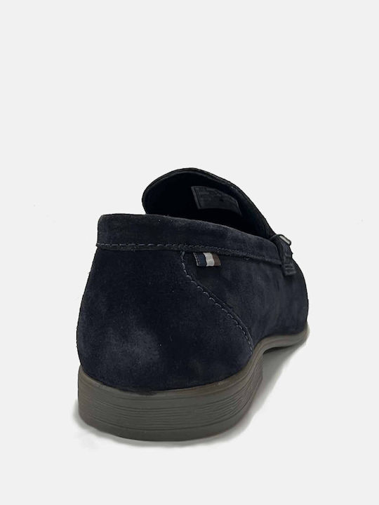 Suede Ανδρικά Loafers σε Μπλε Χρώμα