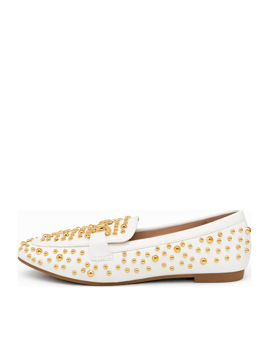 Mocasini Dama În Culoare Albă SL-E5568-26MO-ALB