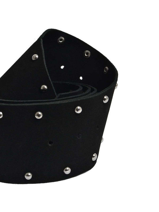 Wide Leather Women's Black Belt 8535.9017.N-black
