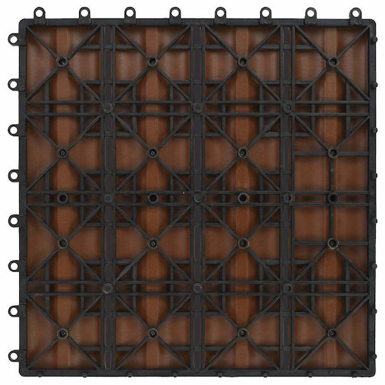 vidaXL Tile for Garden Flooring from WPC 3x3cm 11 Pieces
