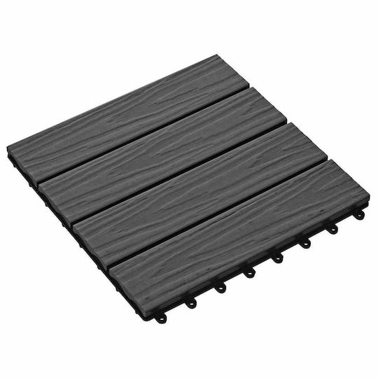 vidaXL Tile for Garden Flooring from WPC 3x3cm 11 Pieces