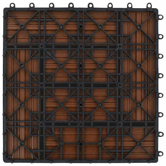 vidaXL Material for Garden Flooring from WPC 30x30cm 11 Pieces