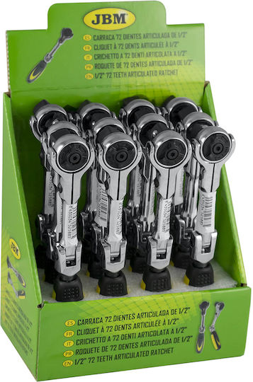 JBM Adjustable Ratchet 1/2" 17.5cm with 72 Blades