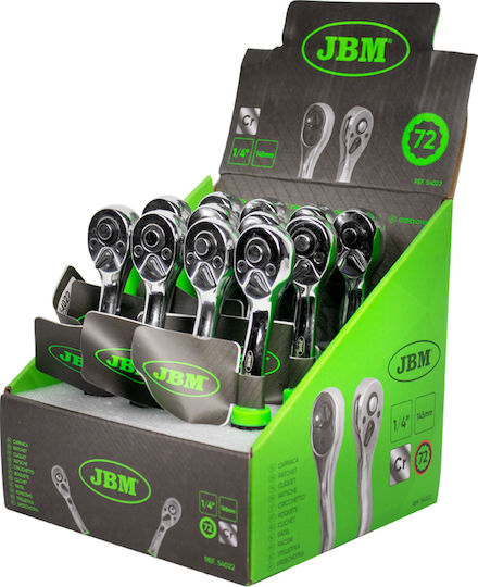 JBM Ratchet 1/4" 14.5cm with 72 Blades