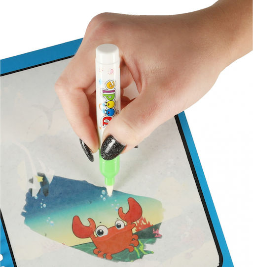 Ikonka Water Coloring Book Children Marine Animals Size 19 X 16 X 0.5 Cm