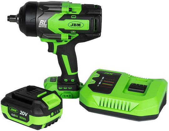 JBM Brushless Μπουλονόκλειδο Μπαταρίας 1x4Ah με Υποδοχή 1/2"
