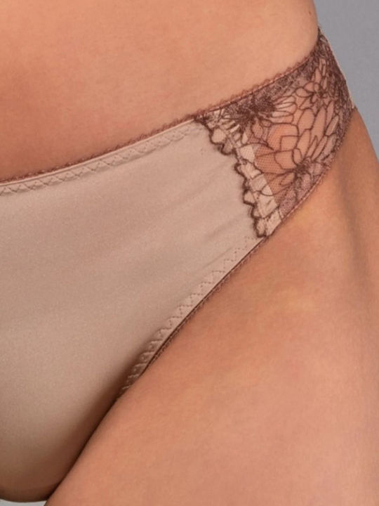Damen-Slips 2er Pack mit Spitze Beiges