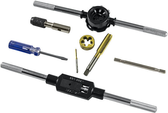 JBM 50792 Gewindebohrer & Schneideisen Set 8x1.25mm 56Stück