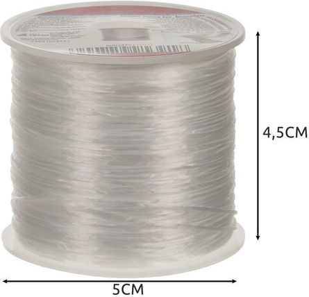 Brățară Elastică Pentru Confecționat Zola 40 M Transparentă Grosime 1 Mm