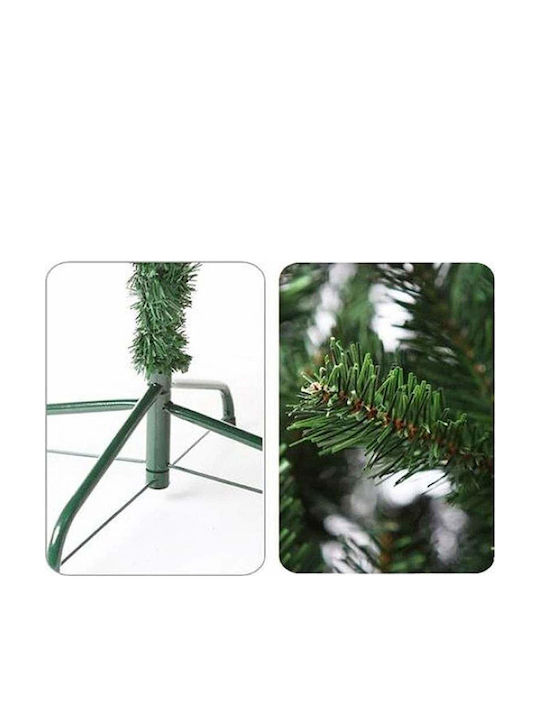 Arbore De Crăciun Siks 1.8 M Set 45 Accesorii De Decor Incluse 100 Lumini LED Instalare