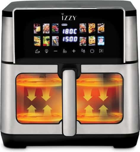 Izzy IZ-8271 Heißluftfritteuse 10lt Schwarz