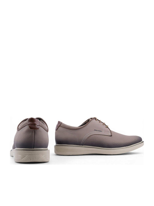 Leder Herren Freizeitschuhe Grau