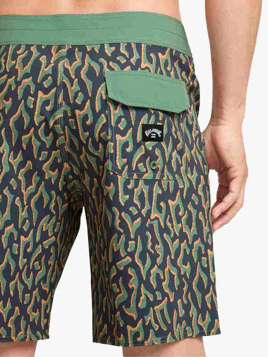 Sundays Pro Men's Swimwear Bermuda Green with Prints