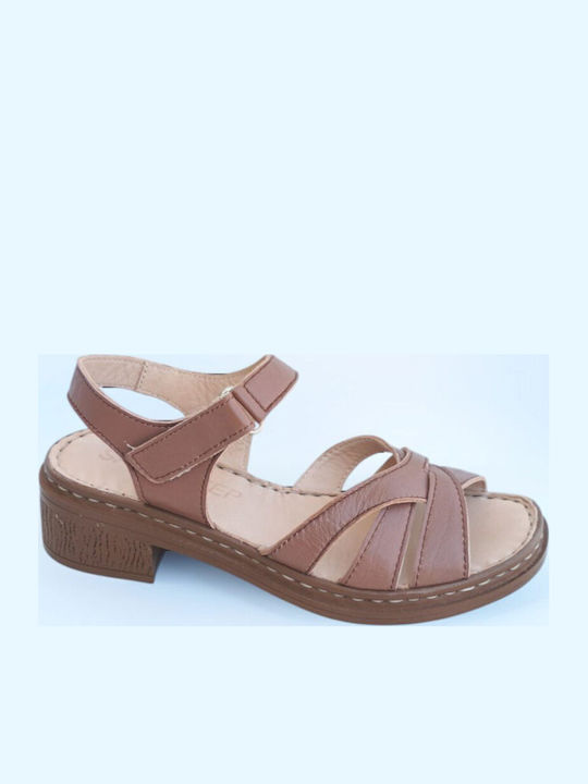 Leather Women's Anatomic Tabac Brown Sandals