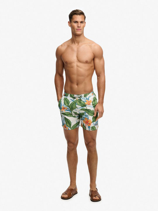 Ovin Hawaiian Men's Swim Shorts Multicolour with Patterns