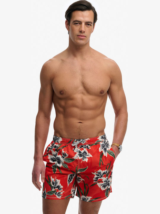 Ovin Hawaiian Men's Swim Shorts Multicolour with Patterns