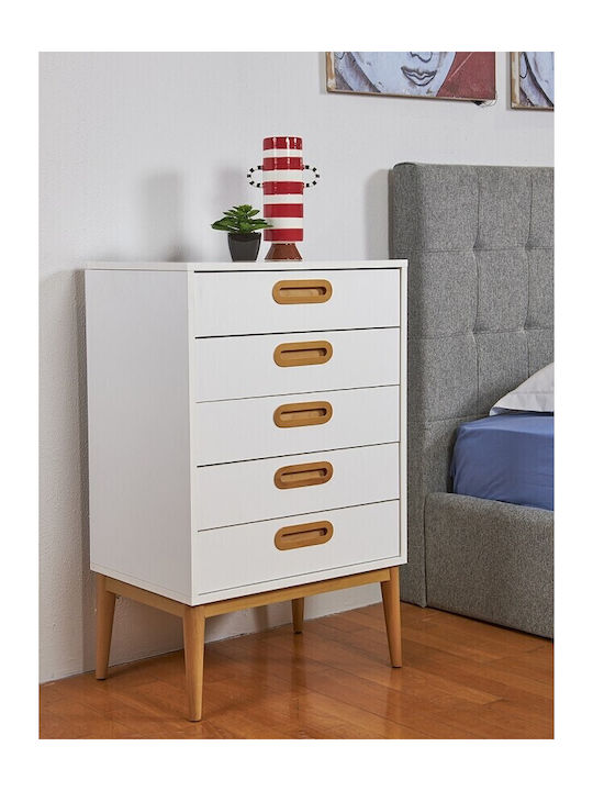 Bedroom Furniture Set White with Mattress 160x200cm