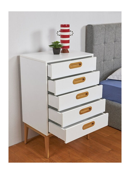 Bedroom Furniture Set White with Mattress 160x200cm