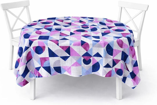 Pucioasa Rotunda Violet/Albastru Φ140cm