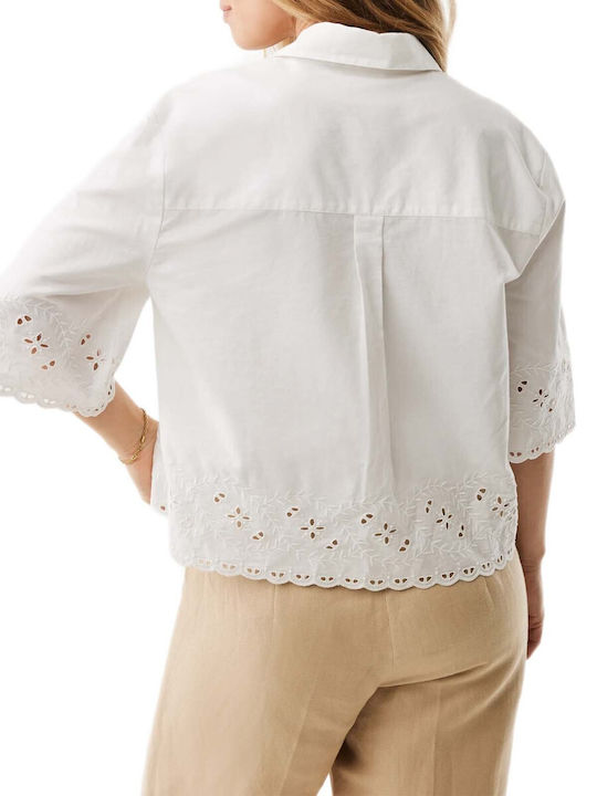 Mexx Women's Blouse Cotton White