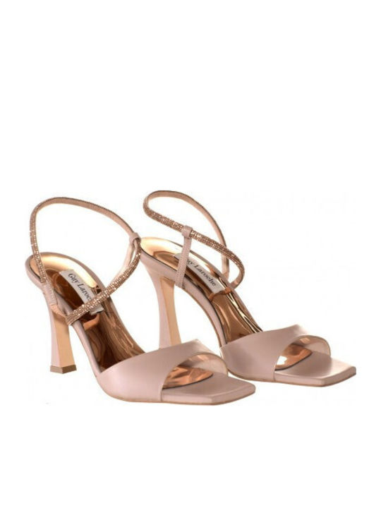 Damen Sandalen Rosa Leder