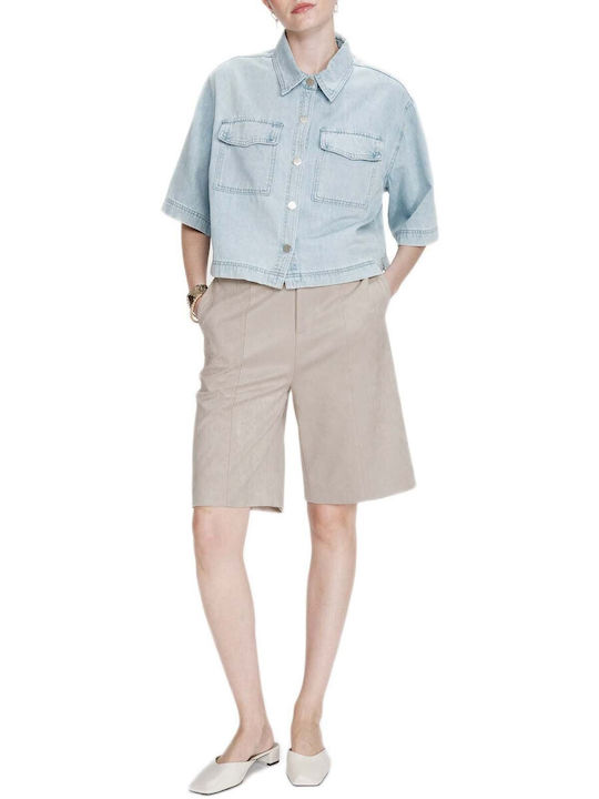 Γυναικείο Sky Blue Overshirt Oversized