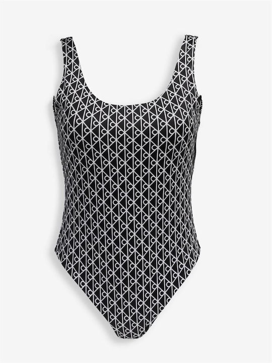 Tankini Swimsuit Emblem Black