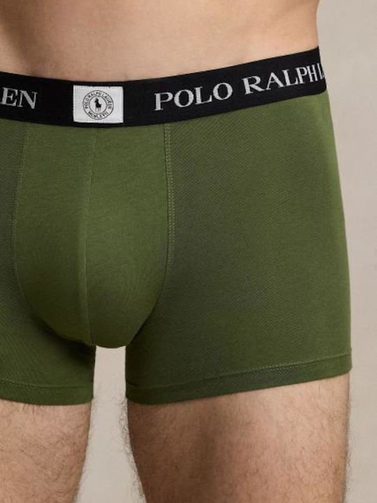 Herren Boxershorts Beige/Grün/Schwarz 3er Pack