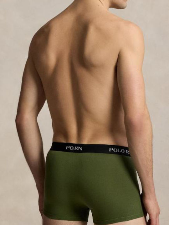 Herren Boxershorts Beige/Grün/Schwarz 3er Pack