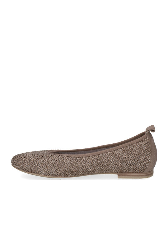 Damen Ballerinas in Brauner Farbe
