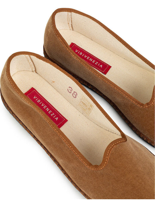 Damen Ballerinas in Braune Farbe