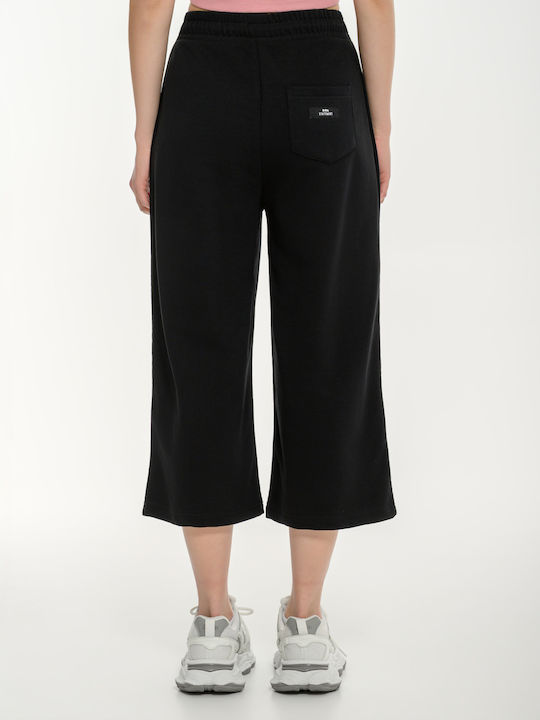 Wide Black Sweatpants
